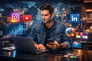 how to build a personal brand from scratch using digital tools like WordPress LinkedIn and Canva